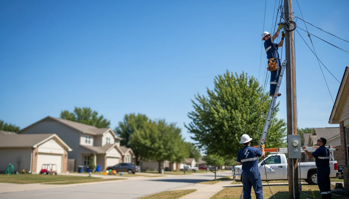 Residential electrician providing installation services in Compton, IL